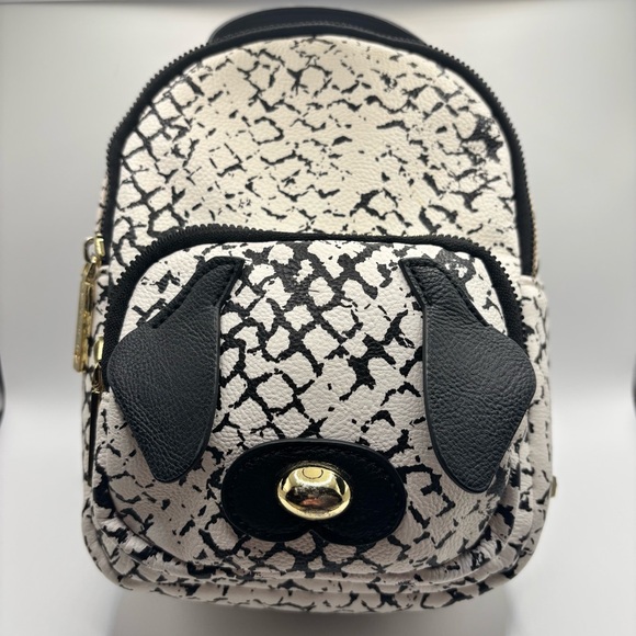 Betsey Johnson Handbags - Betsey Johnson Puppy Dog Mini Backpack Black White Novelty Bag